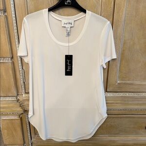 Joseph Ribkoff white Short Sleeve Top